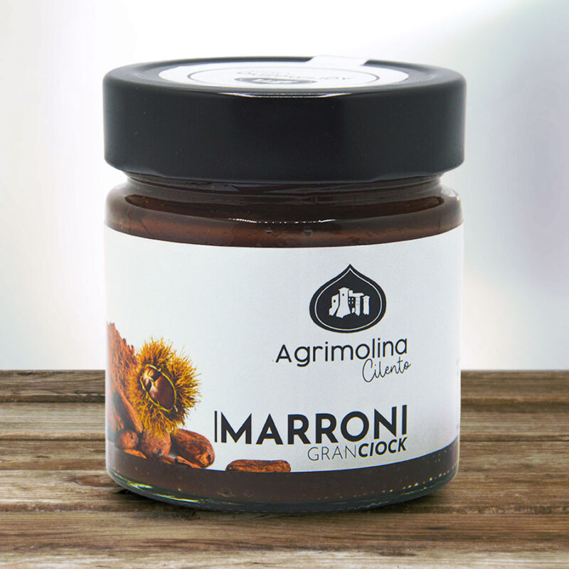 Crema dolce spalmabile di castagne con cioccolato